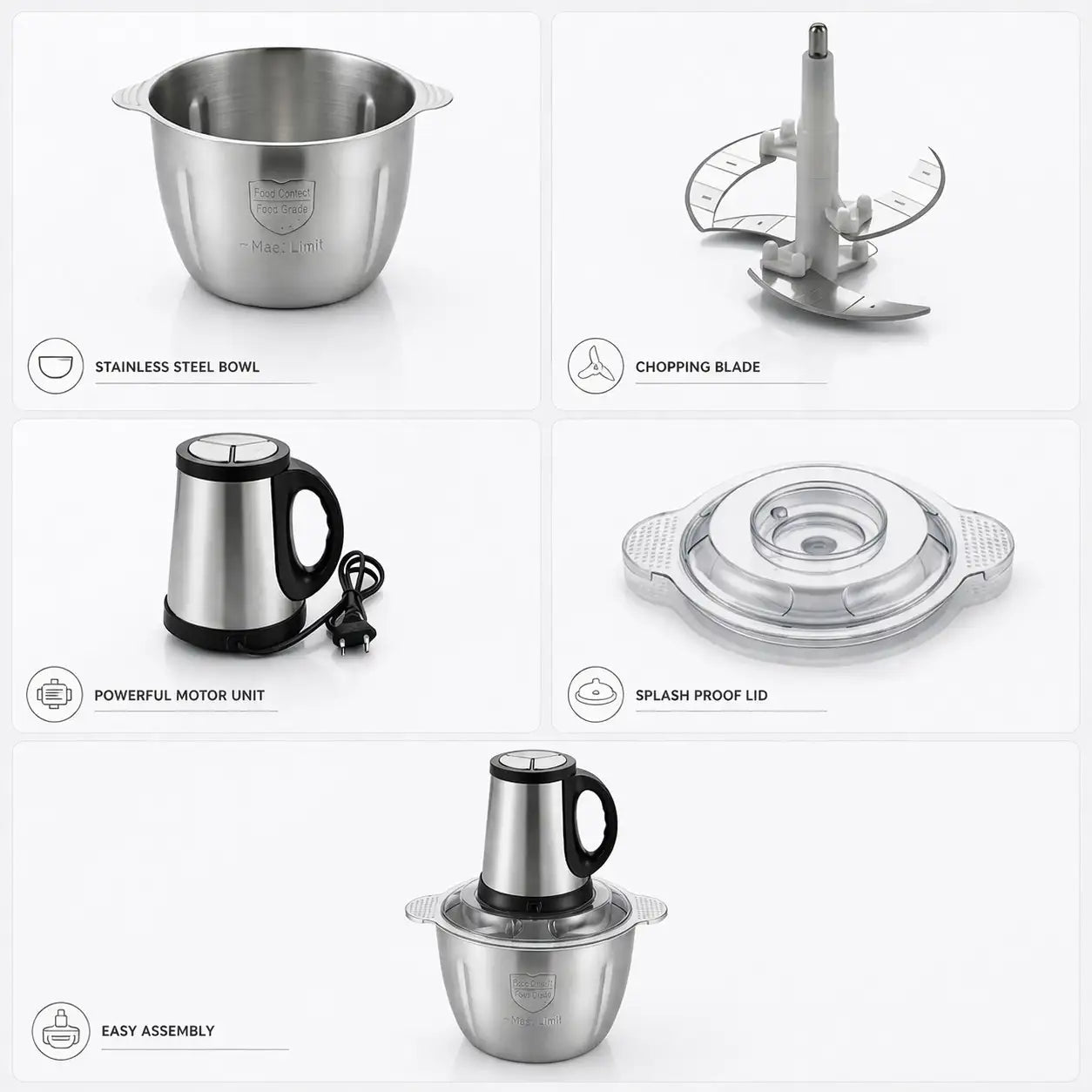 Silver Crest Electric Food Chopper